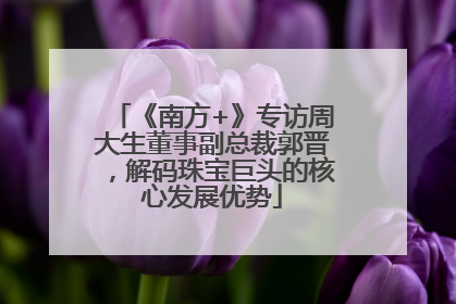 《南方+》专访周大生董事副总裁郭晋，解码珠宝巨头的核心发展优势