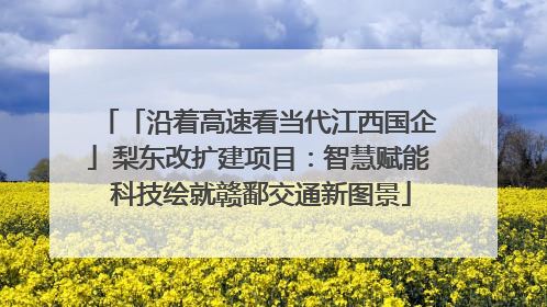 「沿着高速看当代江西国企」梨东改扩建项目：智慧赋能 科技绘就赣鄱交通新图景