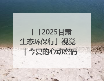 「2025甘肃生态环保行」视觉｜今夏的心动密码，藏在冰沟河的潋滟波光里
