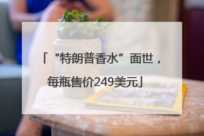 “特朗普香水”面世，每瓶售价249美元