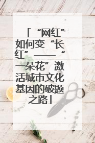 “网红”如何变“长红”——“一朵花”激活城市文化基因的破题之路