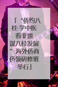 “侨约八桂·学中医 看非遗 谋八桂发展”海外侨商侨领研修班举行