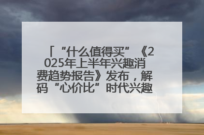 “什么值得买”《2025年上半年兴趣消费趋势报告》发布，解码“心价比”时代兴趣消费新范式