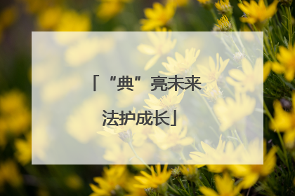 “典”亮未来 法护成长