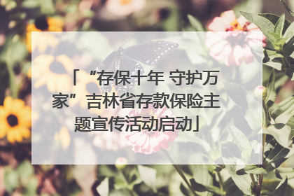 “存保十年 守护万家”吉林省存款保险主题宣传活动启动