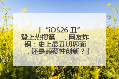 “iOS26 丑”登上热搜第一，网友炸锅：史上最丑UI界面，还是颠覆性创新？