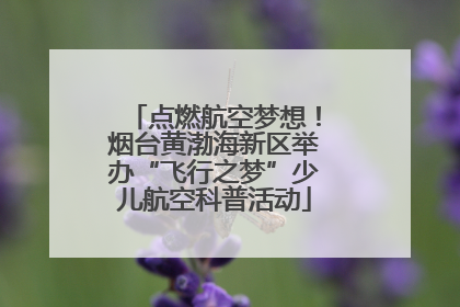 点燃航空梦想！烟台黄渤海新区举办“飞行之梦”少儿航空科普活动