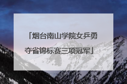 烟台南山学院女乒勇夺省锦标赛三项冠军