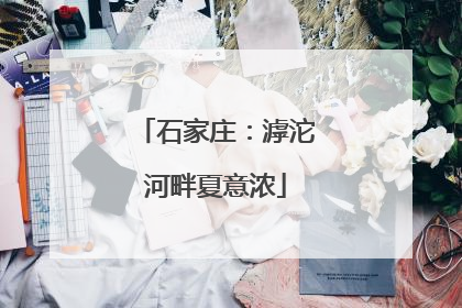 石家庄：滹沱河畔夏意浓