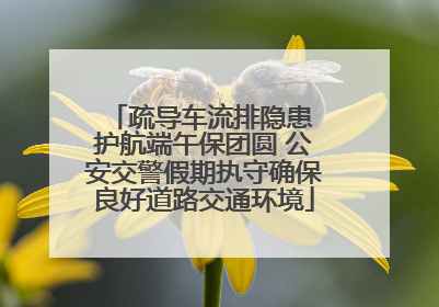 疏导车流排隐患 护航端午保团圆 公安交警假期执守确保良好道路交通环境