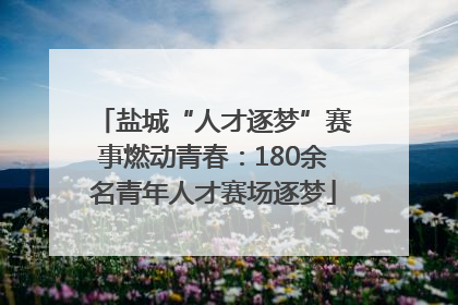 盐城“人才逐梦”赛事燃动青春：180余名青年人才赛场逐梦