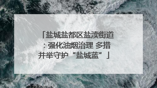盐城盐都区盐渎街道：强化油烟治理 多措并举守护“盐城蓝”