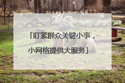盯紧群众关键小事，小网格提供大服务