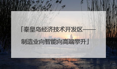 秦皇岛经济技术开发区——制造业向智能向高端攀升