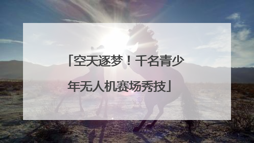 空天逐梦！千名青少年无人机赛场秀技