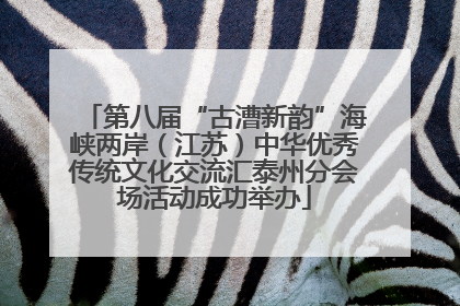 第八届“古漕新韵”海峡两岸（江苏）中华优秀传统文化交流汇泰州分会场活动成功举办
