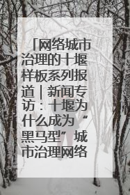 网络城市治理的十堰样板系列报道｜新闻专访：十堰为什么成为“黑马型”城市治理网络维度典型