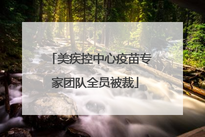 美疾控中心疫苗专家团队全员被裁