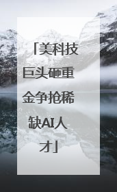 美科技巨头砸重金争抢稀缺AI人才