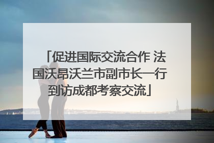 促进国际交流合作 法国沃昂沃兰市副市长一行到访成都考察交流