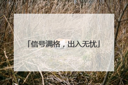 信号满格，出入无忧