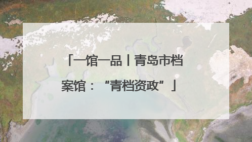 一馆一品丨青岛市档案馆：“青档资政”