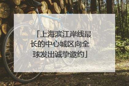 上海滨江岸线最长的中心城区向全球发出诚挚邀约