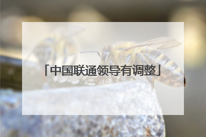 中国联通领导有调整