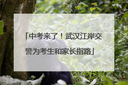 中考来了！武汉江岸交警为考生和家长指路