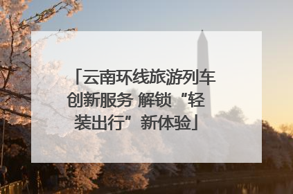云南环线旅游列车创新服务 解锁“轻装出行”新体验