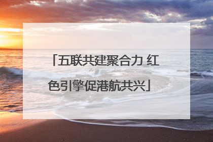 五联共建聚合力 红色引擎促港航共兴