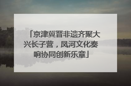 京津冀晋非遗齐聚大兴长子营，凤河文化奏响协同创新乐章