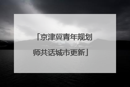 京津冀青年规划师共话城市更新
