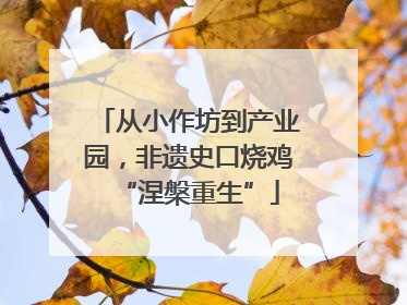 从小作坊到产业园，非遗史口烧鸡“涅槃重生”
