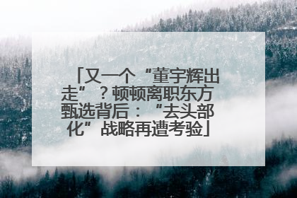 又一个“董宇辉出走”？顿顿离职东方甄选背后：“去头部化”战略再遭考验