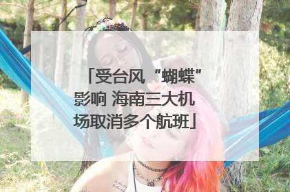 受台风“蝴蝶”影响 海南三大机场取消多个航班