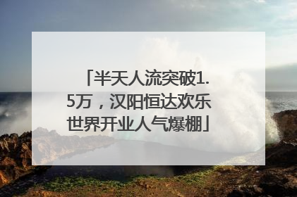 半天人流突破1.5万，汉阳恒达欢乐世界开业人气爆棚
