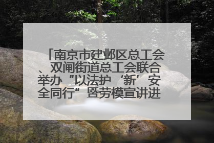 南京市建邺区总工会、双闸街道总工会联合举办“以法护‘新’安全同行”暨劳模宣讲进工地服务活动