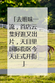 去班味一流，首店云集好逛又出片，天目里国际街区今天正式开街