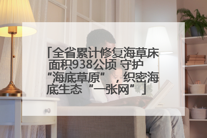 全省累计修复海草床面积938公顷 守护“海底草原”，织密海底生态“一张网”