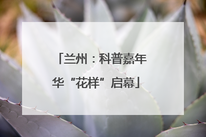 兰州：科普嘉年华“花样”启幕