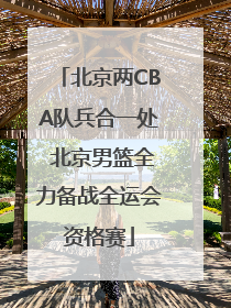 北京两CBA队兵合一处 北京男篮全力备战全运会资格赛