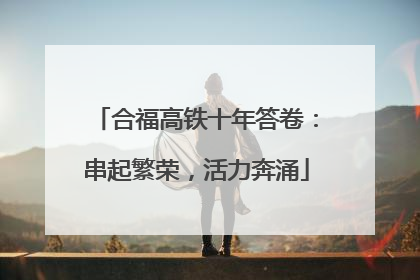 合福高铁十年答卷：串起繁荣，活力奔涌