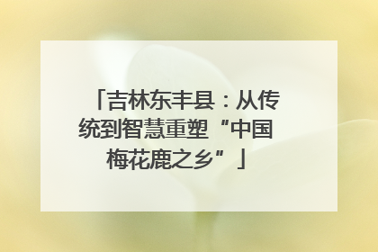 吉林东丰县：从传统到智慧重塑“中国梅花鹿之乡”