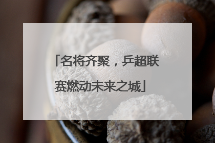 名将齐聚，乒超联赛燃动未来之城