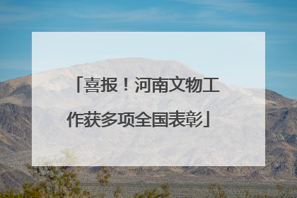 喜报！河南文物工作获多项全国表彰