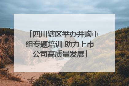 四川辖区举办并购重组专题培训 助力上市公司高质量发展