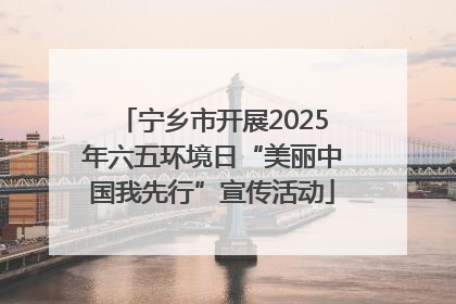 宁乡市开展2025年六五环境日“美丽中国我先行”宣传活动