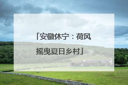 安徽休宁：荷风摇曳夏日乡村