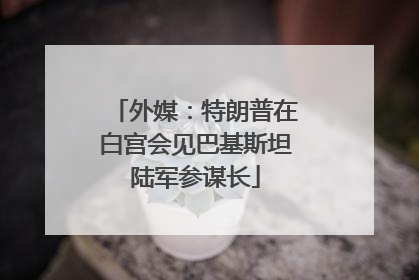 外媒：特朗普在白宫会见巴基斯坦陆军参谋长